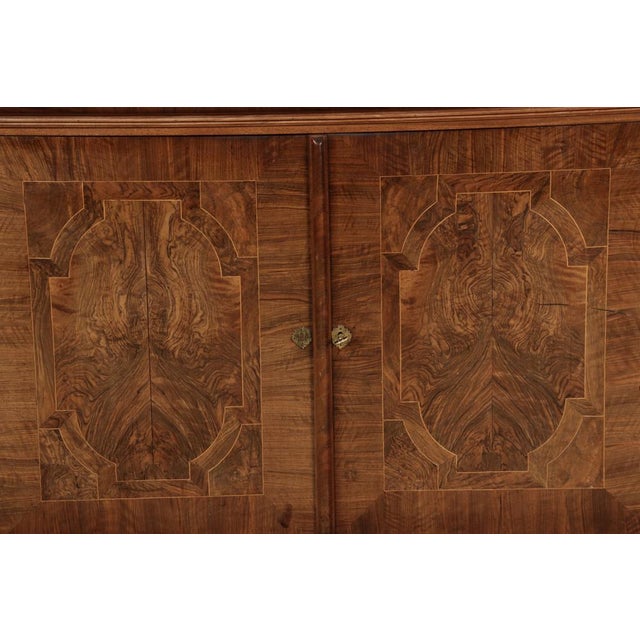 Brown Antique Baroque Cabinet in Walnut, 1740s For Sale - Image 8 of 18