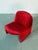 1970s 1970s Original Alky Chair Attributed to Giancarlo Piretti in Red Velvet For Sale - Image 5 of 6