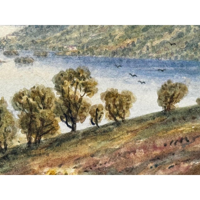 William Taylor Longmire Windermere Antique Watercolor View Towards the Langdale Pikes Dated 1903 For Sale - Image 6 of 18