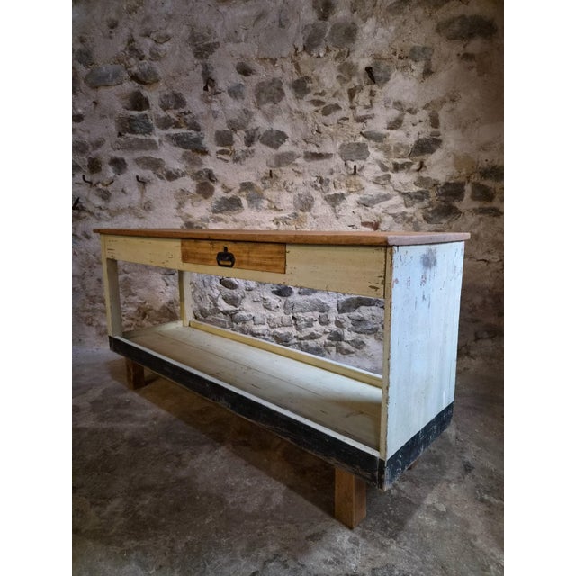 Vintage French Fabric Shop Table, 1930s For Sale - Image 16 of 18
