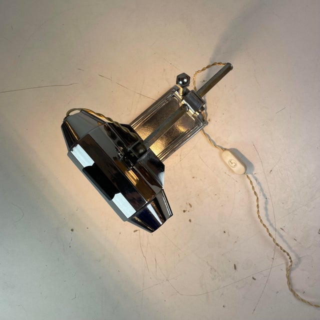 Dactyl, Art-Deco Desk Lamp by Jean Chavanis for Pirouett, France, 1940s For Sale - Image 10 of 18