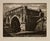 Armando Buratti, Rome, Pons Aemilius / Broken Bridge, Etching, 1967 For Sale