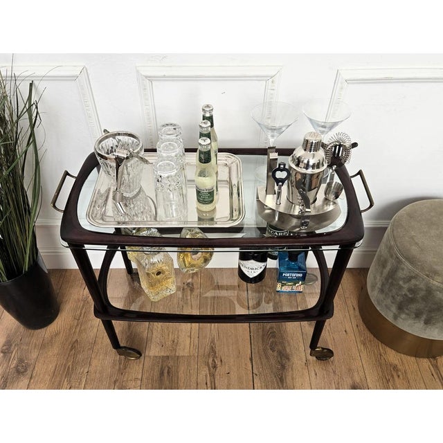 1950s Vintage Art Deco Italian Dry Bar Cabinet by Paolo Buffa, 1950s For Sale - Image 5 of 10