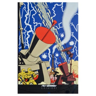 Edgar P. Jacobs, SOS Meteors, 1992, Serigraph For Sale