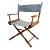 Walnut Mid-Century Director's Chair - By Gold Medal Furniture For Sale
