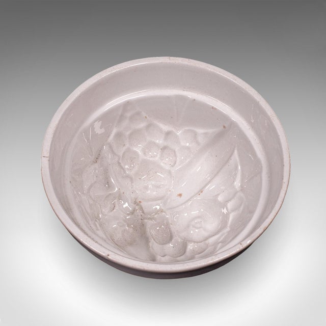 1900 - 1909 Set of 4 Antique Jelly Moulds, English, Ceramic, Country Kitchen, Victorian For Sale - Image 5 of 10