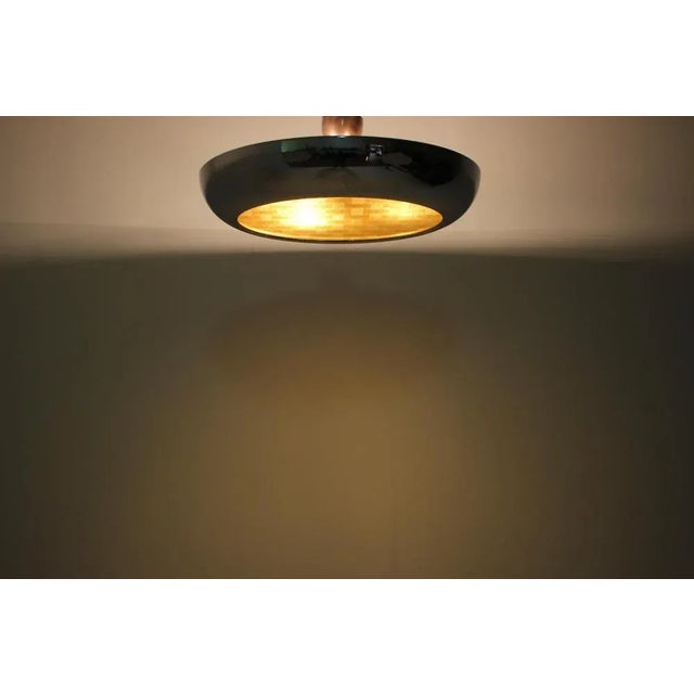 Bauhaus UFO Pendant by Josef Hurka for Napako, 1940s For Sale - Image 9 of 15