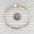 Modern Cultured Pearl Diamond Bypass Bangle Bracelet 14k Yellow Gold 6.5" For Sale - Image 3 of 8