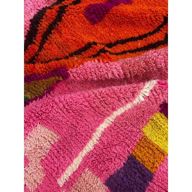 Boho Chic Moroccan Berber Rug For Sale - Image 6 of 8