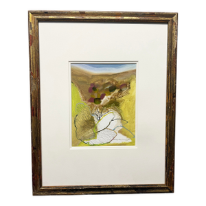 1990s Josette Urso, “Rock Tumble” , Oil on Paper, Abstract Scene