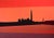 Contemporary Franco Costa, Egyptian Landscape at Sunset, Screenprint, 1990s For Sale - Image 3 of 3