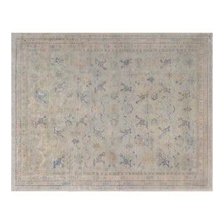 Antique Turkish Oushak Rug For Sale
