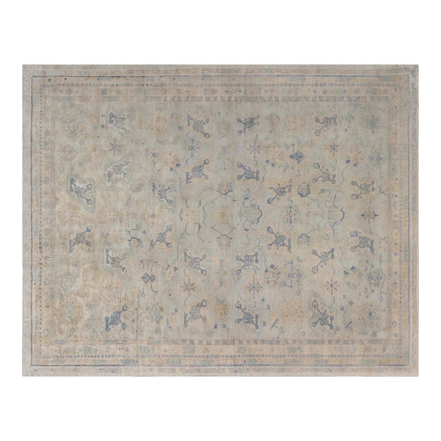 Antique Turkish Oushak Rug For Sale