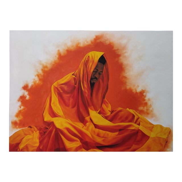 "Sanctuary V", Oil on Canvas Painting by Franklin Igwenagu For Sale