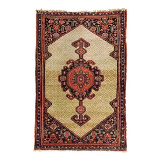 Antique Persian Malayer Rug. 3'x 4'10" For Sale