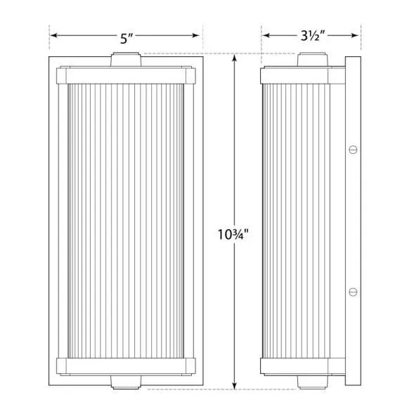 Visual Comfort Thomas O'Brien for Visual Comfort Signature Dresser Short Glass Rod Light in Polished Nickel with Frosted Glass Liner For Sale - Image 4 of 4