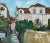 Impressionist Mid Century Tuscany Village Landscape For Sale - Image 3 of 5