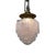 Art Deco Art Deco Brass Ceiling Pendant W/ Stepped Blue Glass Deco Globe, Set of 4 For Sale - Image 3 of 7