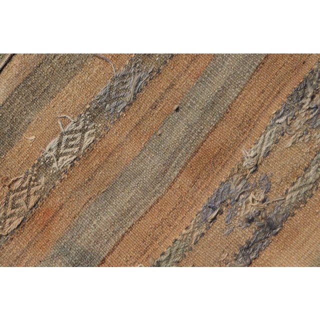 Vintage Turkish Kilim Runner With Earthy Tones and Intricate Geometric Designs 2'6 X 6'8 For Sale - Image 10 of 10