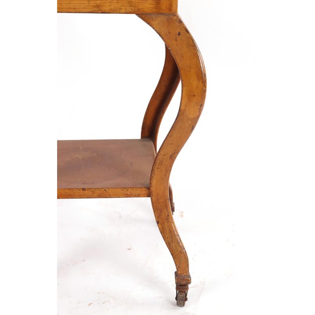 Vintage Art Deco Brown Steel Medical Display Cabinet For Sale - Image 10 of 13