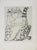 Henry De Waroquier, The Enigma or the Cat Woman, Nude, 1951, Etching Drypoint For Sale - Image 5 of 5
