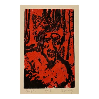 1980s Dean Huey Ghenghis Relief Print For Sale