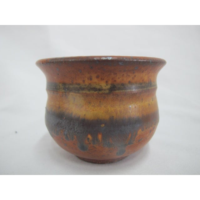 Mid 20th Century Wally Schwab Pacific Nw Stoneware Studio Pottery Small Pot or Punch Cup - Set of 8 For Sale - Image 9 of 15