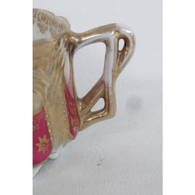 Art Nouveau Hand Painted Cameo Cup Bone China 4659b For Sale In Miami - Image 6 of 9