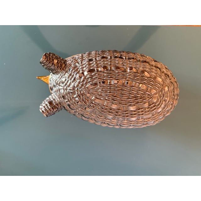 Gucci Vintage Gucci (Attributed To) Rhino Ceramic Lidded Box For Sale - Image 4 of 11
