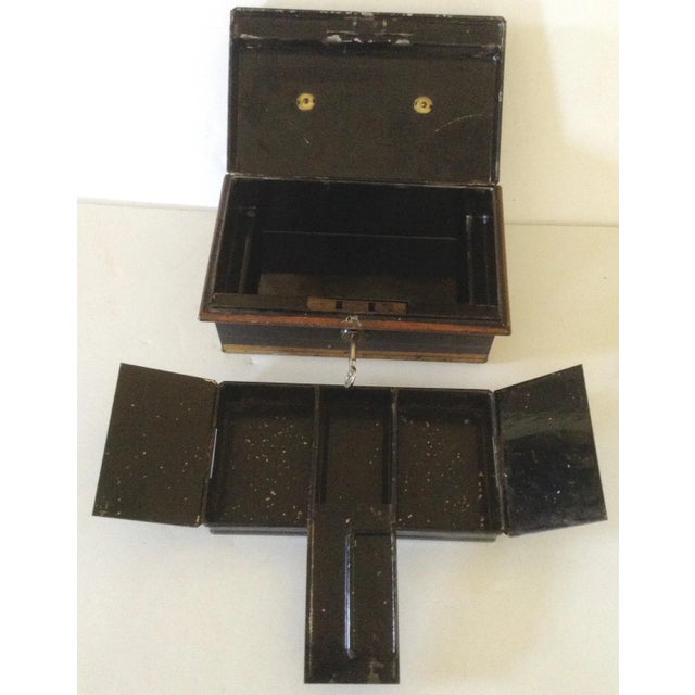 English Metal Cash Box For Sale - Image 4 of 4