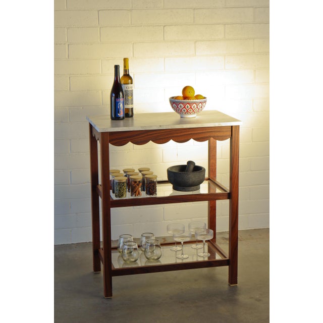 Wood Claudette Serving Table For Sale - Image 7 of 12