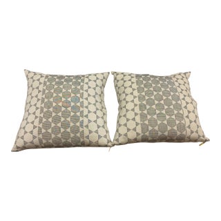 St. Frank Biddew Noir Accent Pillows, Pair For Sale