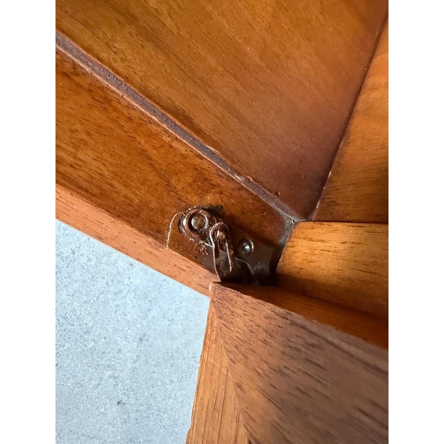 1970s Heritage Mid-Century Modern Sculpted Walnut Sideboard Credenza With Brutalist Broze Hardware For Sale - Image 18 of 18