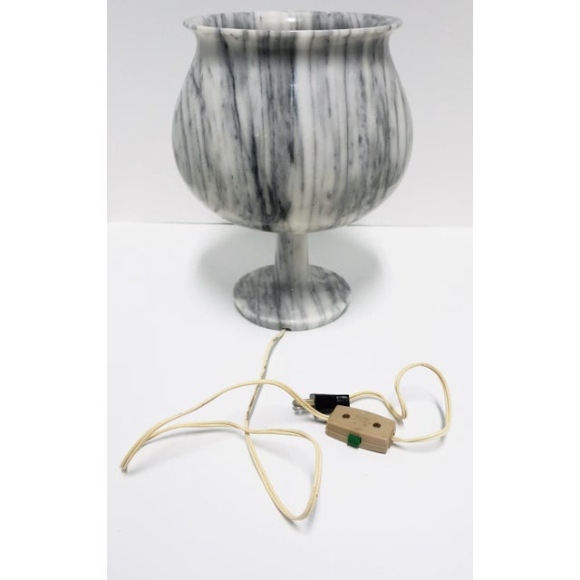 Italian Marble Table Lamp, Modern Style, Circa Mid to Late 20th Century For Sale - Image 11 of 12
