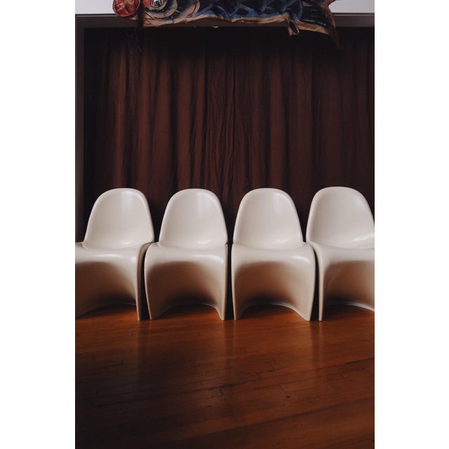 Mid-Century Modern Late 20th Century Panton Style Molded Plastic Chair For Sale - Image 3 of 13