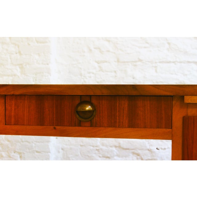 Small Art Deco Cubist Desk in Walnut Veneer, Belgium, 1930 For Sale - Image 6 of 16