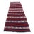 1960s Cabin Style Hand Knotted Stripe Design Red Oushak Kilim Runner Rug For Sale
