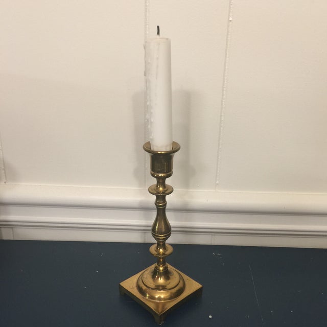 Ethan Allen Solid Brass Candle Holder Chairish
