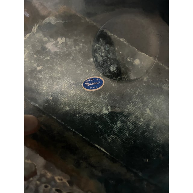 Late 20th Century Vintage Murano Yalos Casa Blue Bowl For Sale - Image 5 of 11