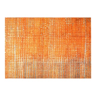 Moroccan Hand Knotted Wool Rug,9'9"X14' For Sale