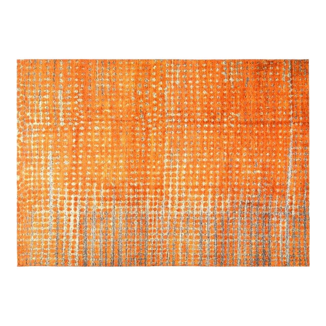 Moroccan Hand Knotted Wool Rug,9'9"X14' For Sale