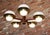 Mid-Century Modern Mid-Century American Modern Walnut and Brass Chandelier Pendant by Imperialites For Sale - Image 3 of 18