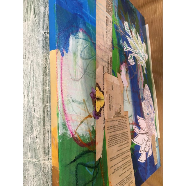 Contemporary "My Aunt Martha" Contemporary Abstract Original Mixed Media Painting on Canvas by CL Auker For Sale - Image 3 of 11