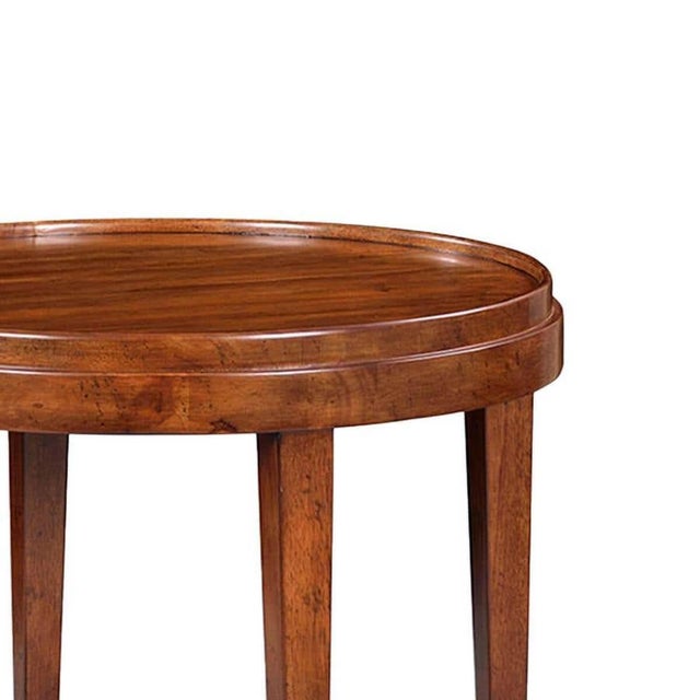 Classic Walnut Round End Table Chairish