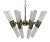 Mid-Century Modern NOIR Moira Chandelier, Aged Brass Finish For Sale - Image 3 of 7