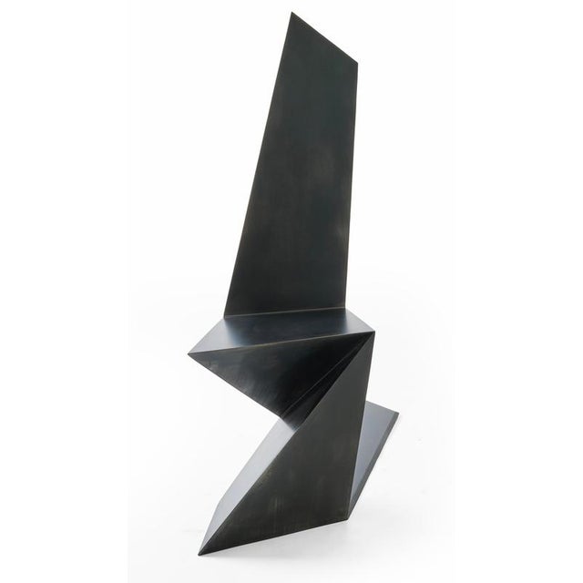 Dark Side Chair in Aluminium by Orfeo Studio For Sale - Image 4 of 14