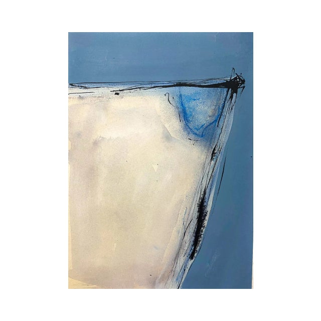 Paper "Now I Float Iii" Original Mixed Media Painting on Paper by Zac Woodiel For Sale - Image 7 of 7