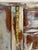 1990s Authentic Made in Italy Bombe Commode - Distressed Painted 3 Drawer Nightstand, Vintage Italian Florentine Accent Chest, Gilt Table 28" For Sale - Image 11 of 18