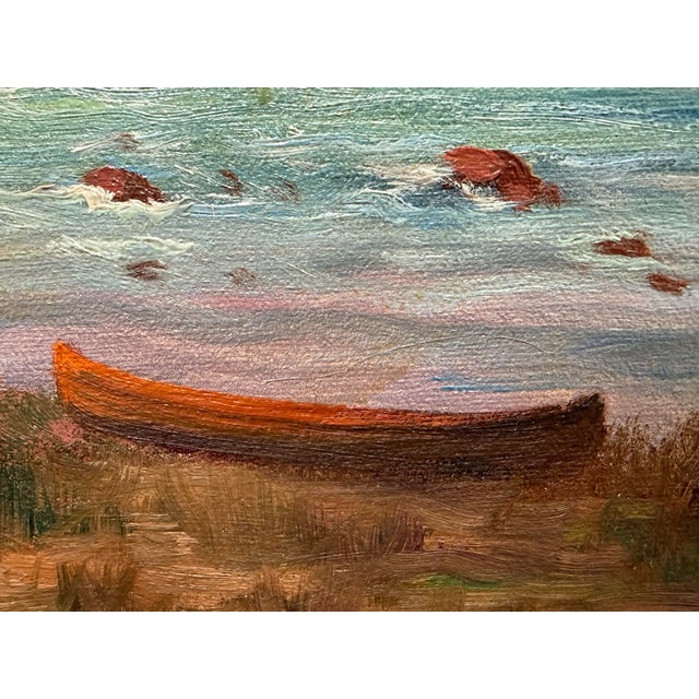 Harry Leonard Lopp Kintla Lake Oil Painting, Vintage For Sale - Image 10 of 12