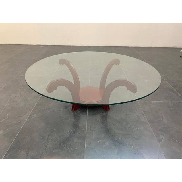 Circular Mahogany Coffee Table, 1970s For Sale - Image 4 of 10